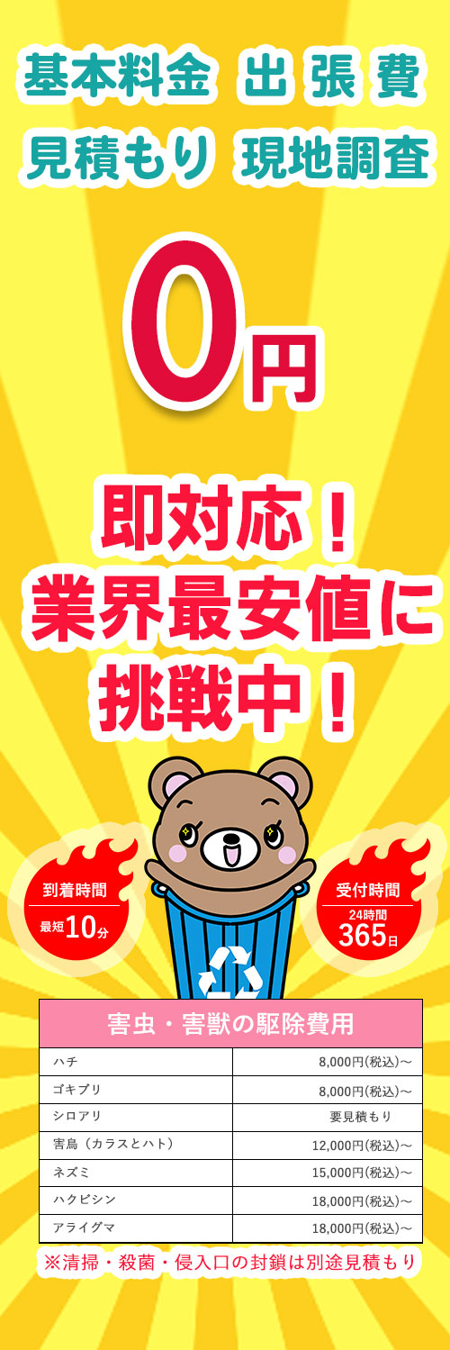 ごみっくま,害虫,害獣,害虫駆除,害獣駆除